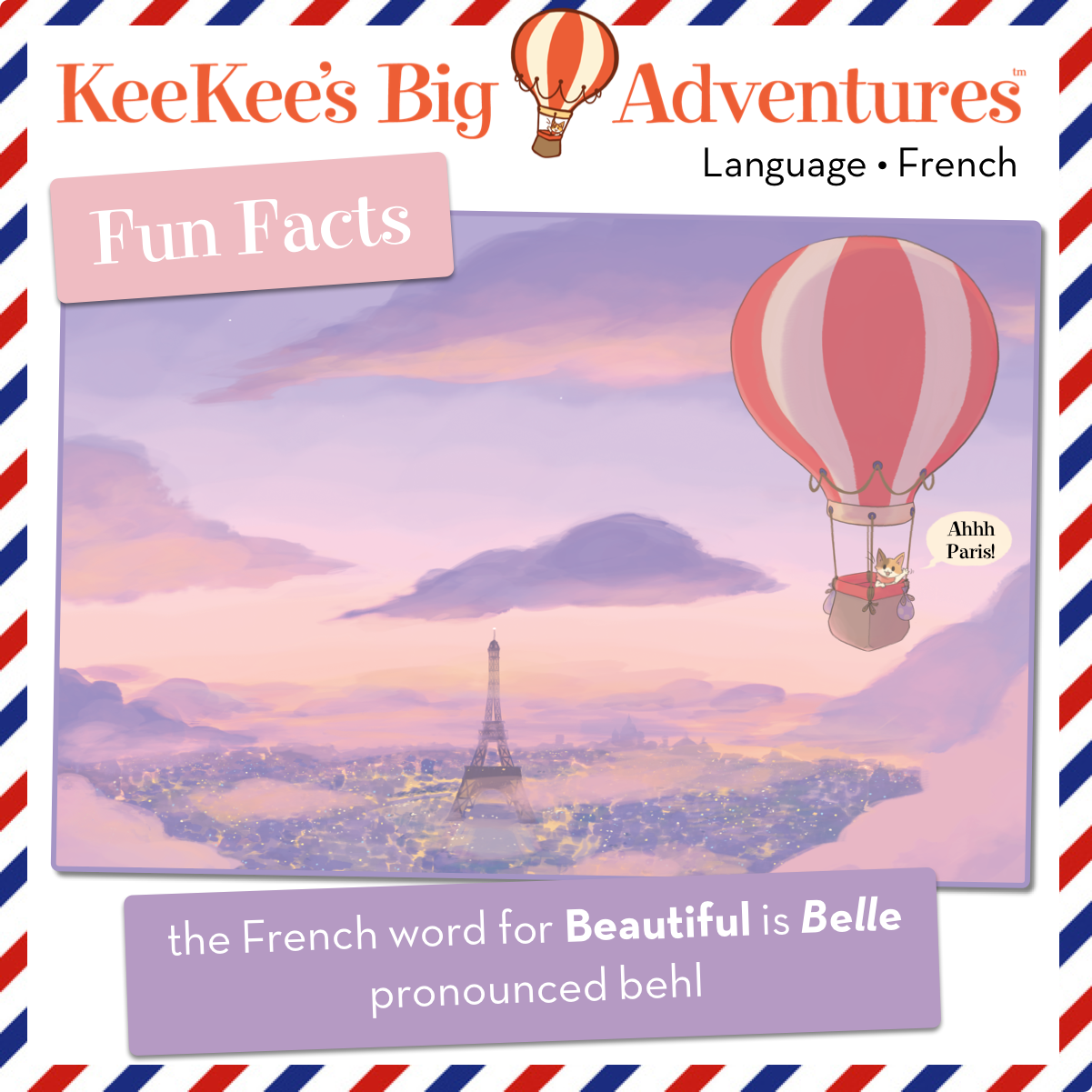 How do you say Beautiful in French? KeeKee's Big Adventures