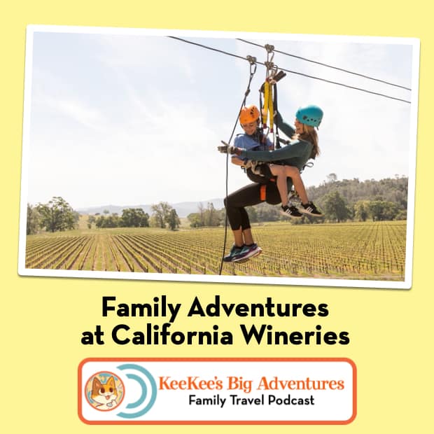 We’re exploring family adventures at California Wineries with Jeanne Sullivan from the California Wine Institute in this episode. From the top to the bottom of the state, there are great winery experiences to enjoy with your family.