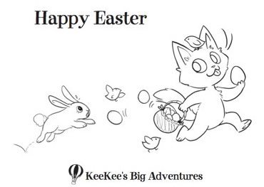 KeeKee Easter Coloring Page
