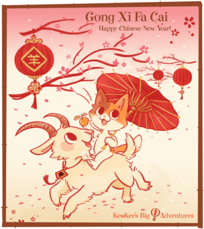 Happy Chinese New Year, the Year of the Goat! | KeeKee's Big Adventures