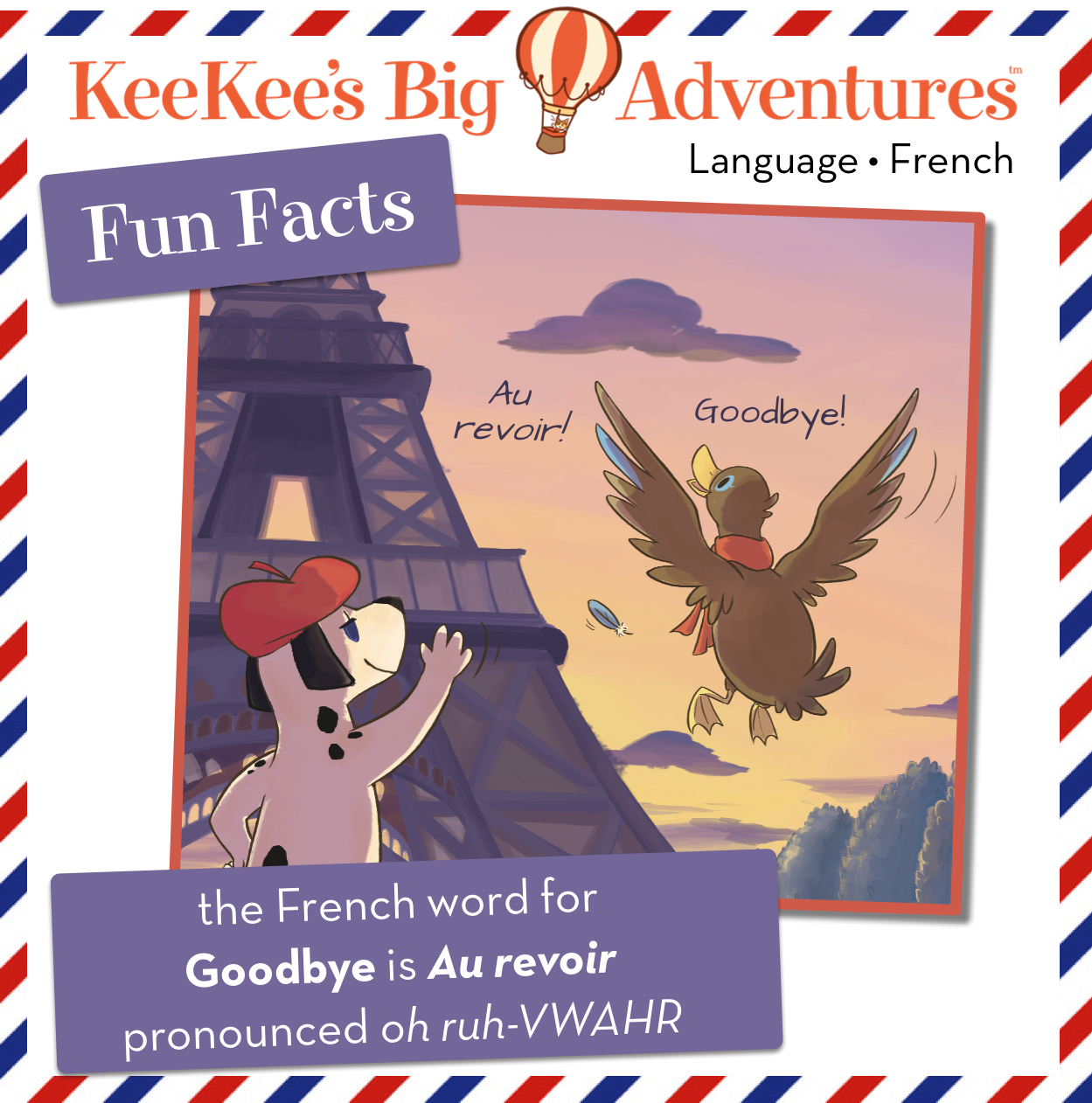 How Do You Say Goodbye in French? | KeeKee's Big Adventures