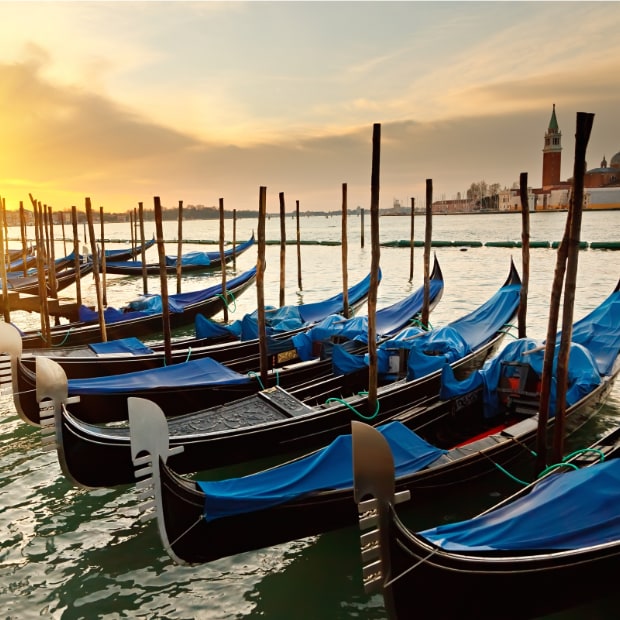 Gondolas in Venice