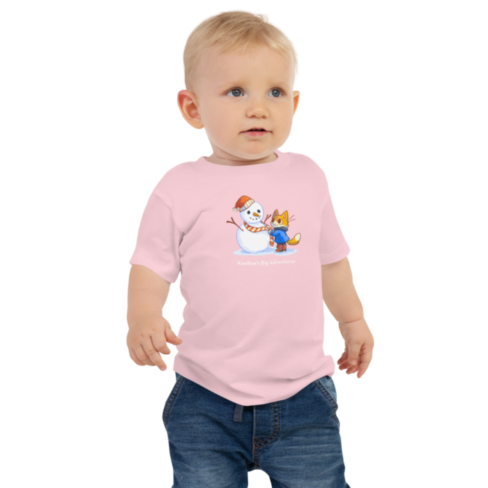 Snowman Baby Jersey Short Sleeve Tee - Image 3