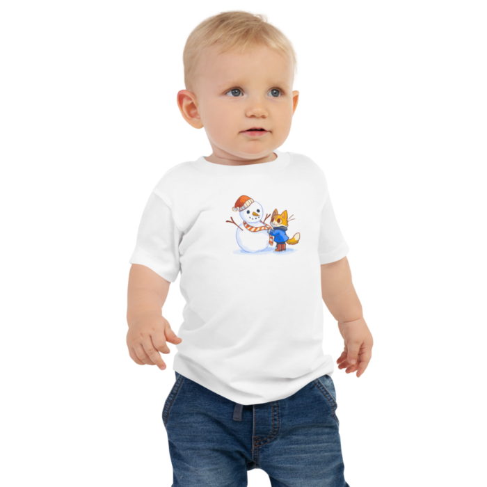 Snowman Baby Jersey Short Sleeve Tee - Image 4