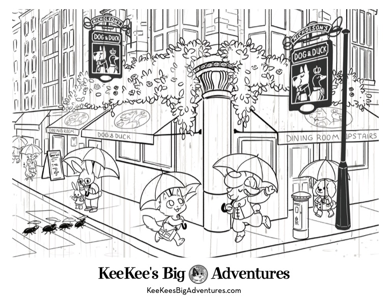 KeeKee Pub Coloring Page