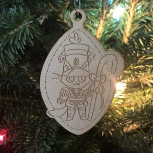 KeeKee Laser Cut Holiday Wooden Ornaments - Toy Soldier
