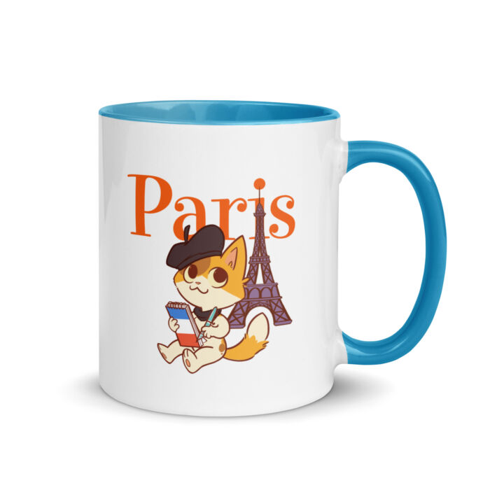 Paris KeeKee Mug with Colorful Inside - Image 7