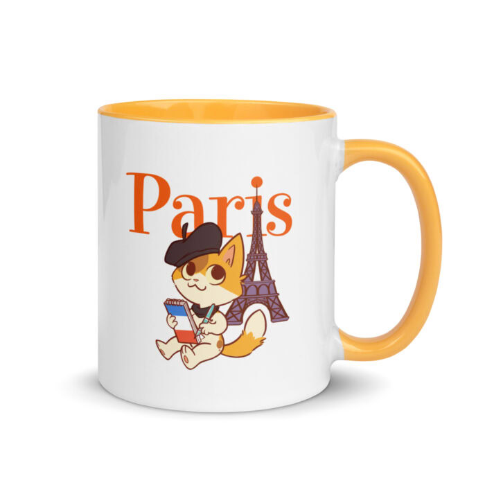 Paris KeeKee Mug with Colorful Inside - Image 13