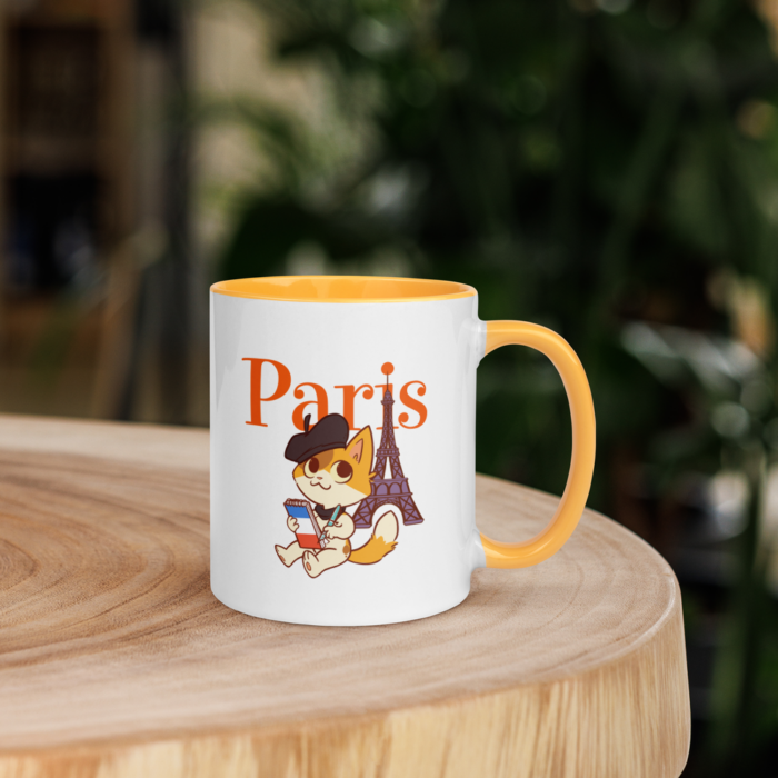 Paris KeeKee Mug with Colorful Inside