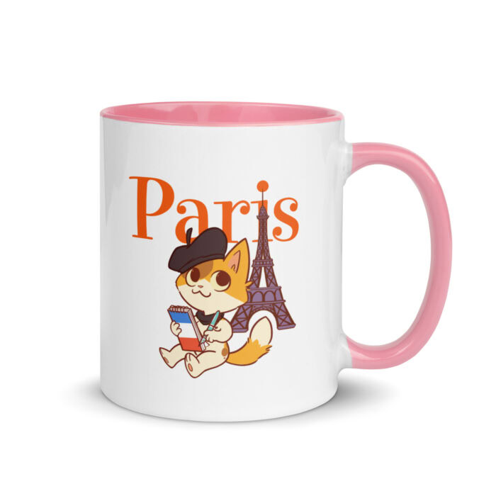 Paris KeeKee Mug with Colorful Inside - Image 10