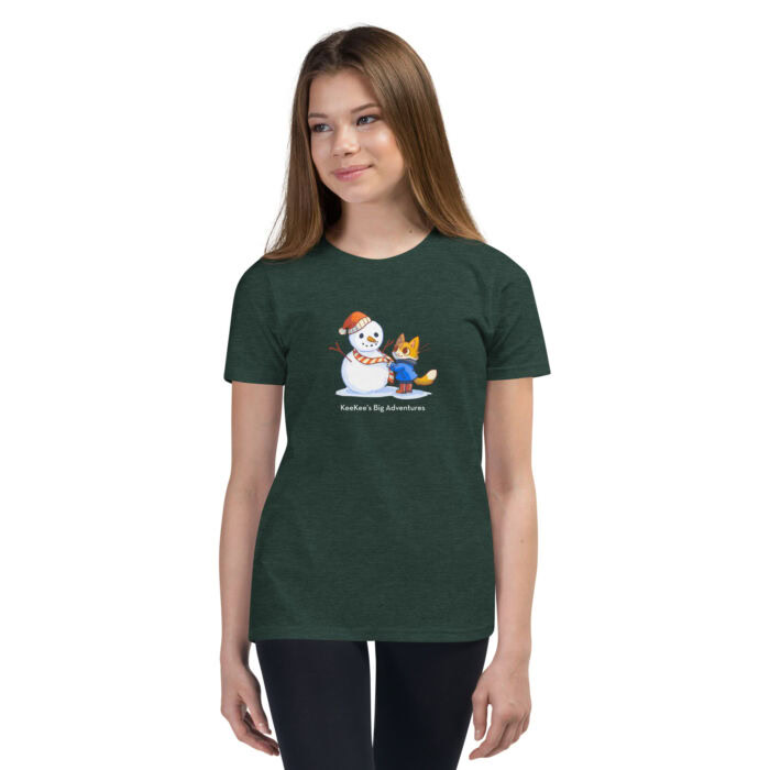 Snowman Youth Short Sleeve T-Shirt - Image 3