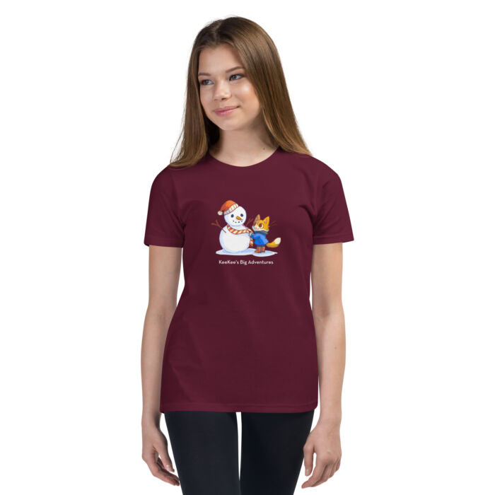 Snowman Youth Short Sleeve T-Shirt - Image 2